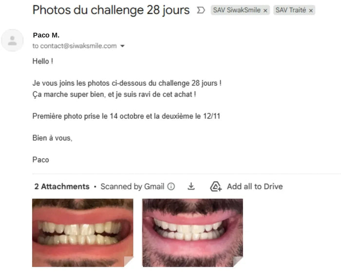 Avant et après de Paco