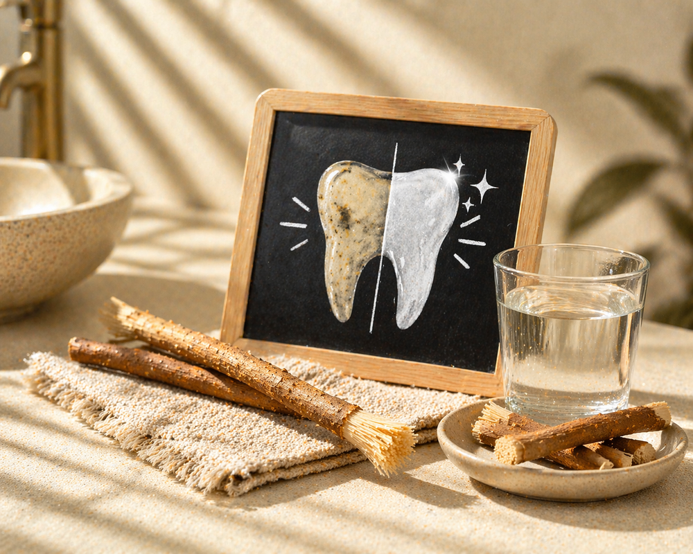 Tache sur les dents : le soin naturel Siwak