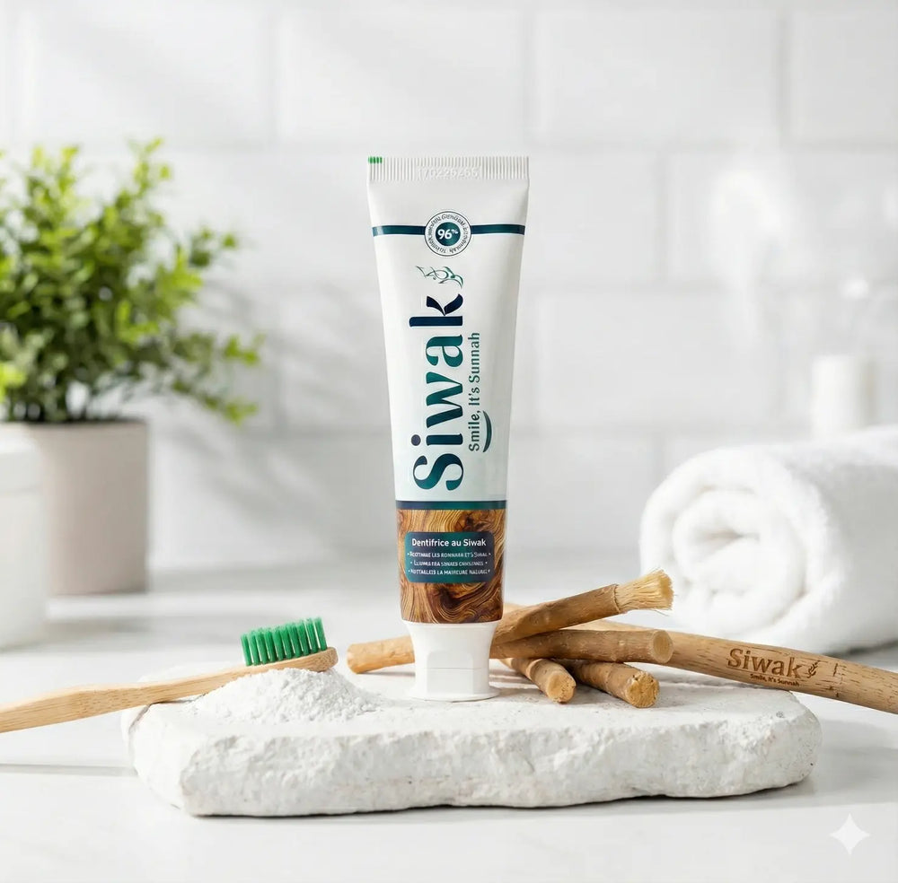 Mise en avant du siwak pour la durée d'un bon blanchiment dentaire