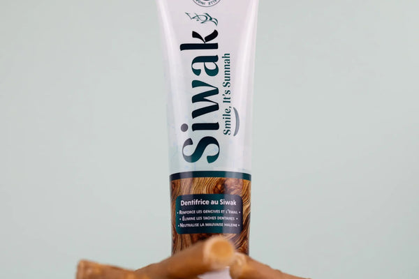 Dentifrice au Siwak 75ml posé sur bâtonnets naturels - Composition 96% origine naturelle
