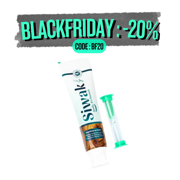 Dentifrice Blanchissant Naturel au Siwak + BrushTimer